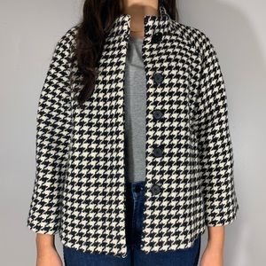 Banana Republic Houndstooth Jacket Coat